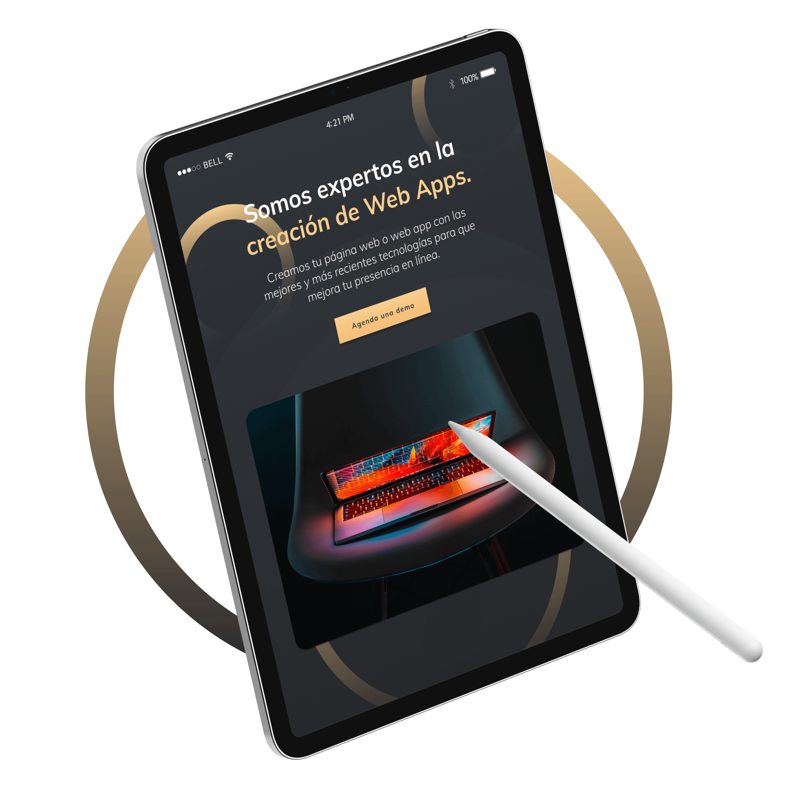 Mockup de aplicaciones Electronichart